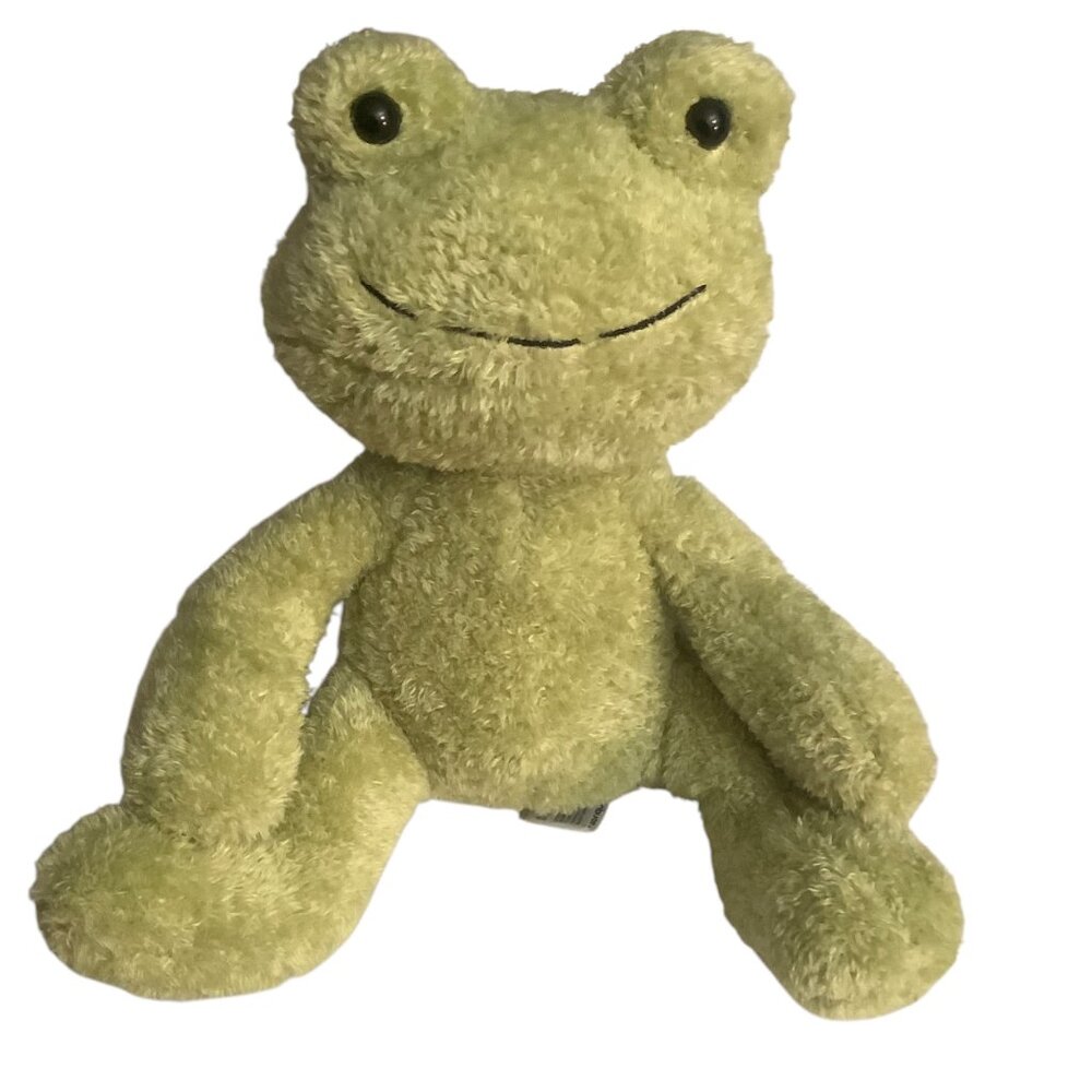 Apricot Lamb Plush Frog Toy‎ 9” Green Stuffed Animal